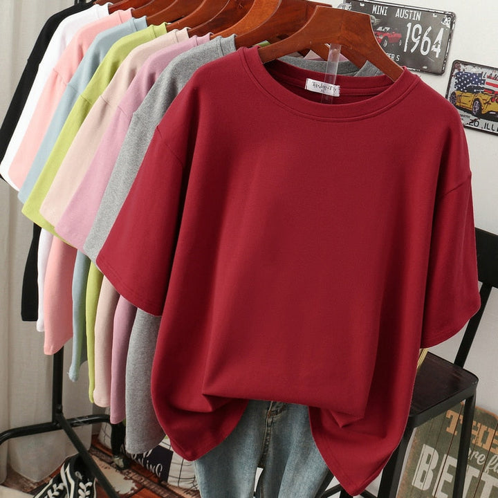 Cosy cotton T-shirt in large sizes