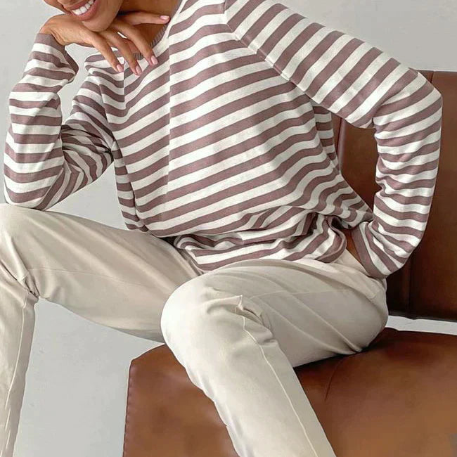 Fashionable striped shirt - Ladies Elegant striped shirt