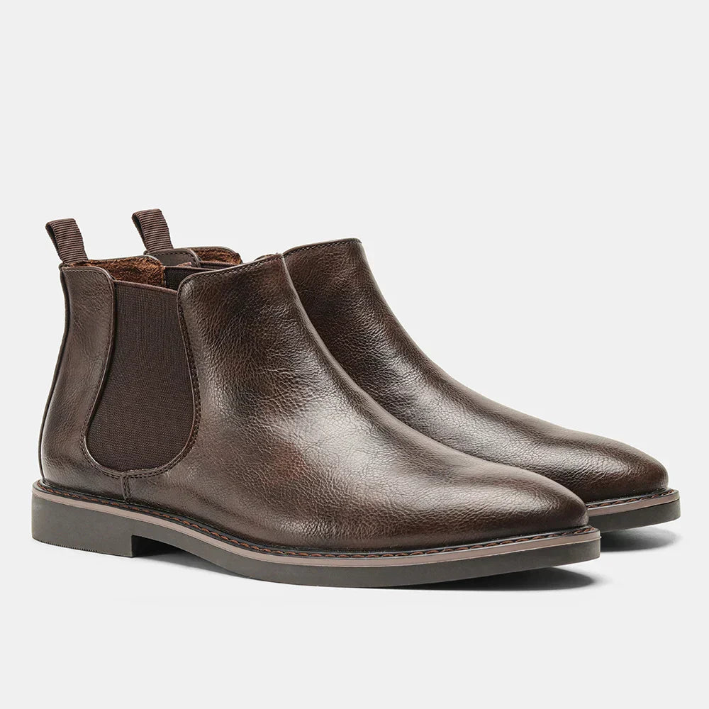 Men's - Timeless Chelsea Boots - Durable Leather - Classic Style - Minimalist design - Stylish Footwear