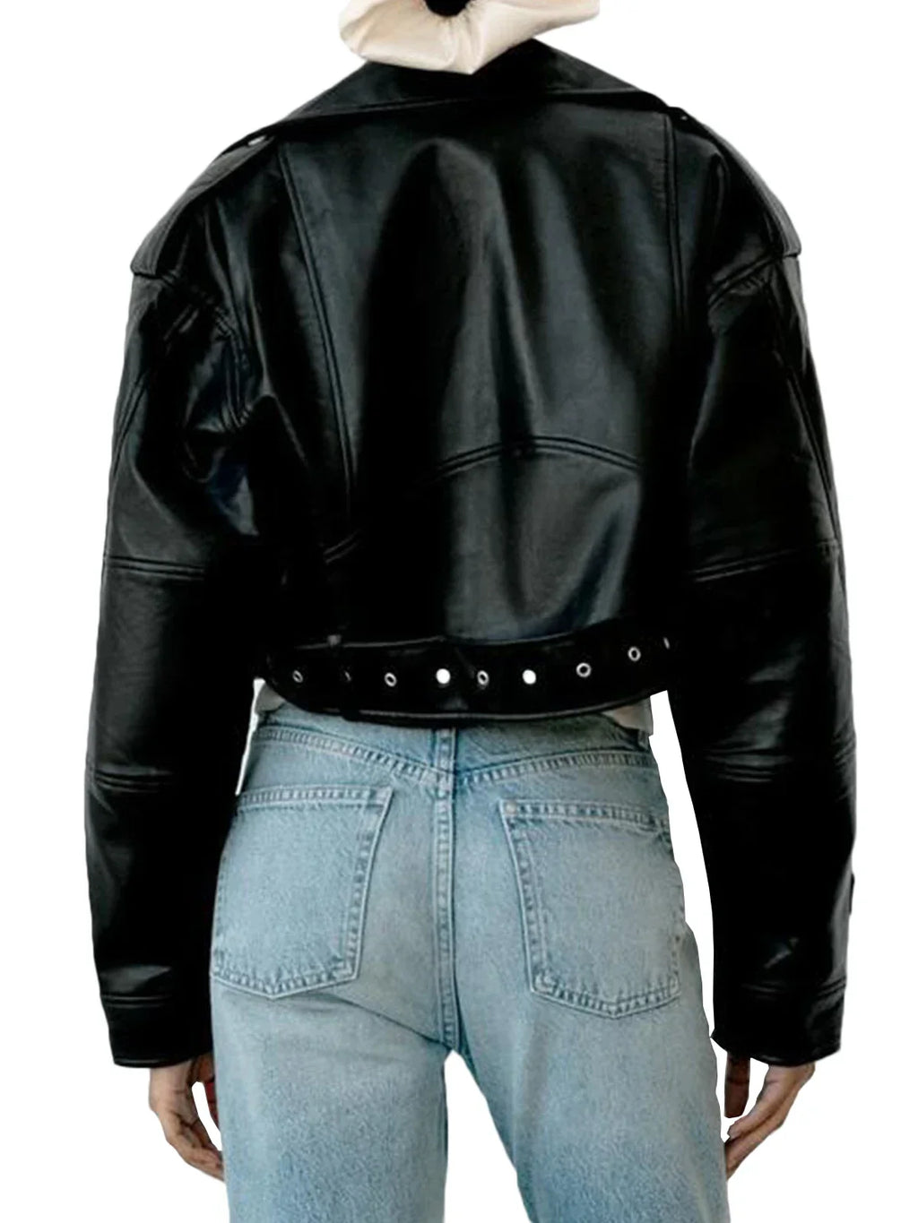 Women's - Classic Biker Jacket - Casual Style