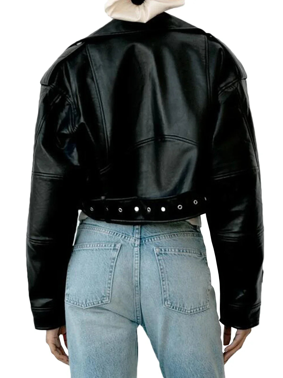 Women's - Classic Biker Jacket - Casual Style