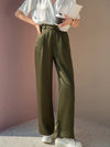 Silk satin ladies' trousers