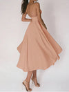 Elegant dress with V-neckline