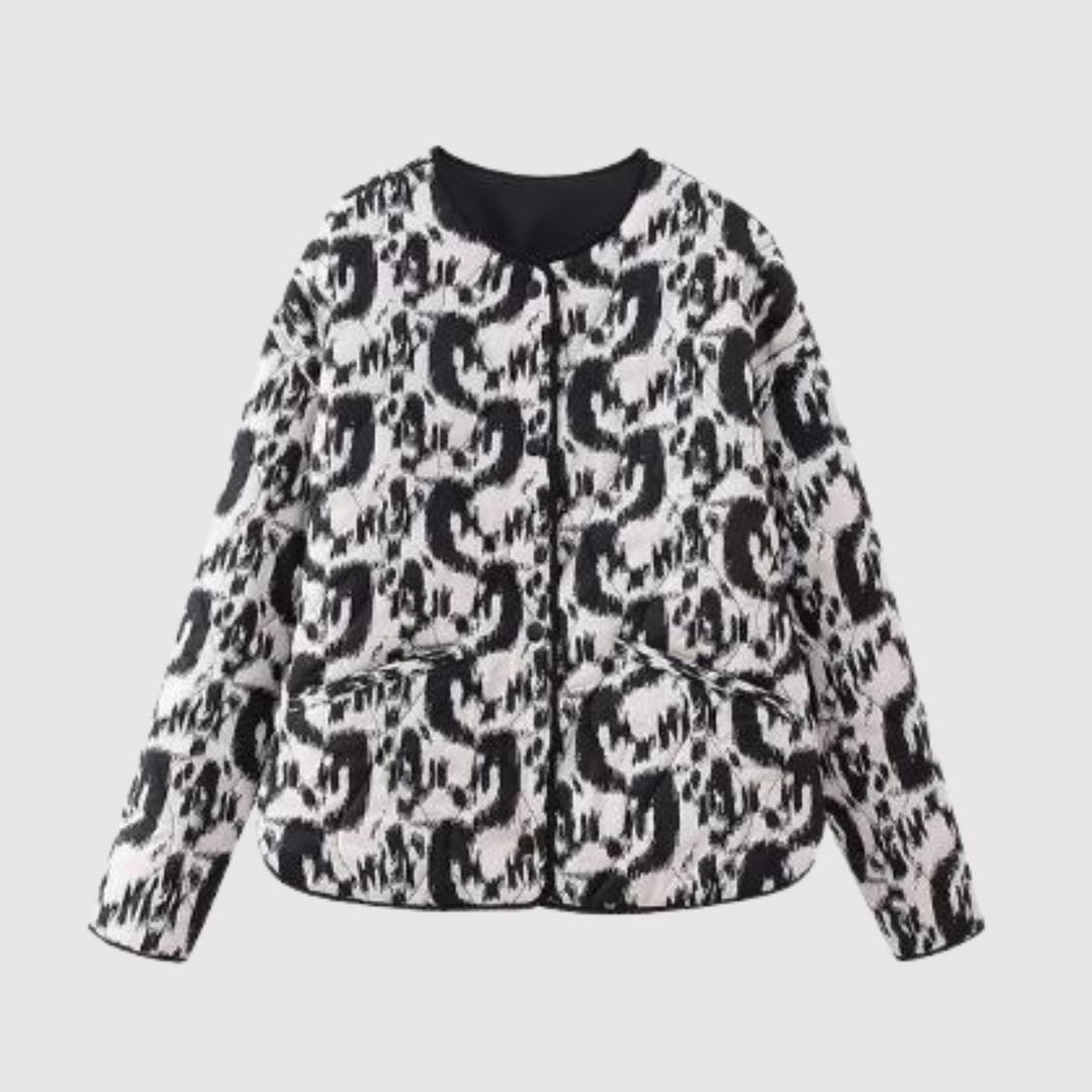 Fashion Vintage Print Jacket