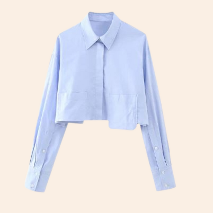 Fashion cropped shirt