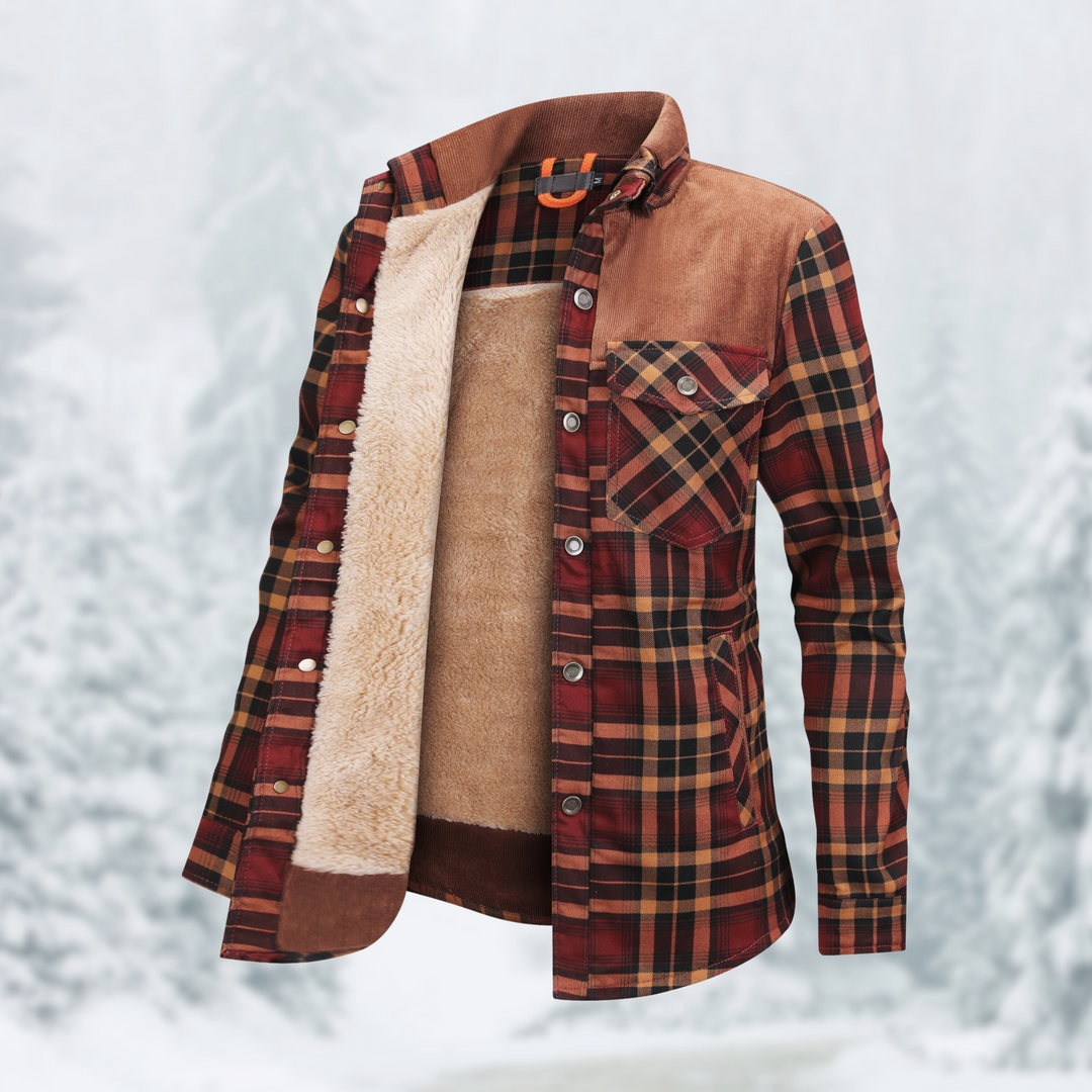 Flannel hiking jacket for women