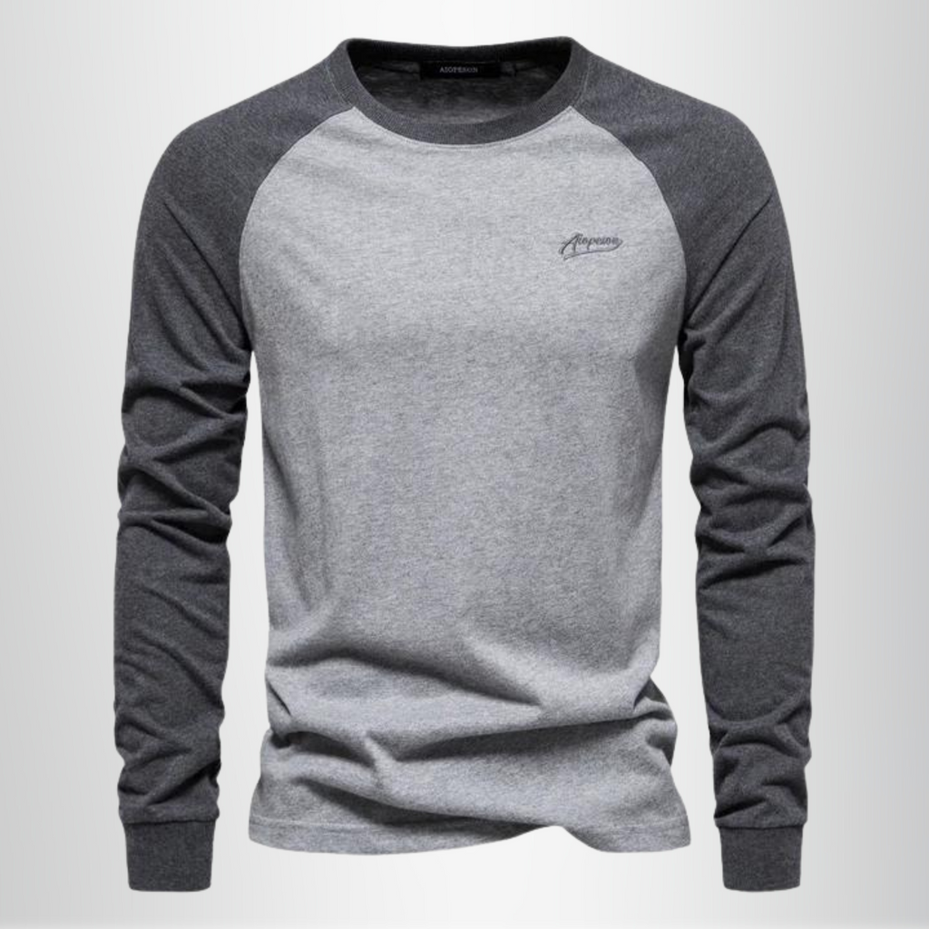 Men's - Long Sleeve T-Shirt - Soft Cotton Blend - Casual Everyday Wear