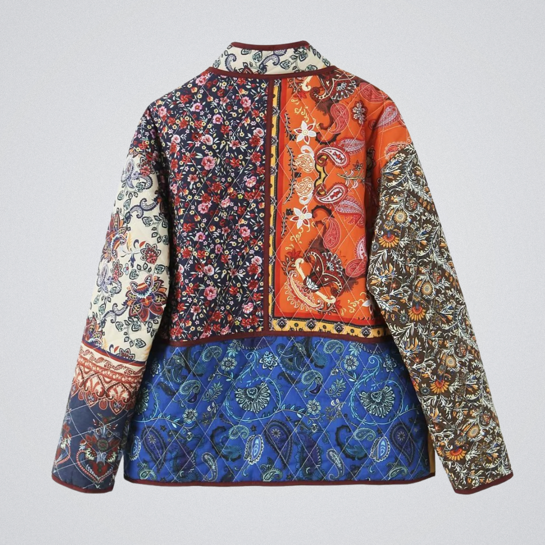 Vintage printed padded jacket