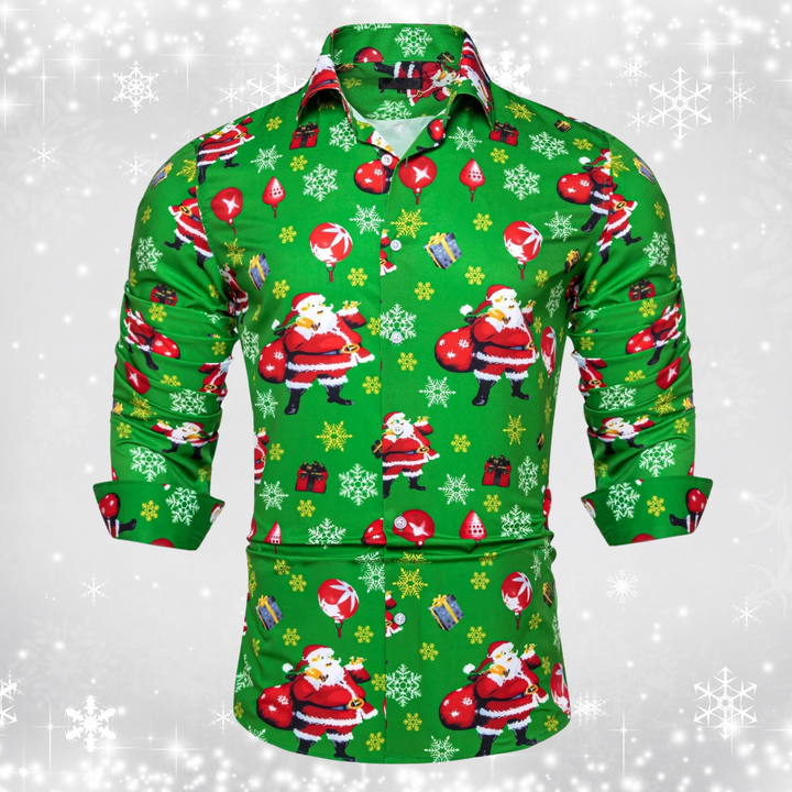 Christmas graphic print shirt