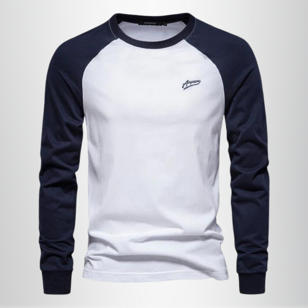 Men's - Long Sleeve T-Shirt - Soft Cotton Blend - Casual Everyday Wear
