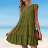 Elegant frill mini dress