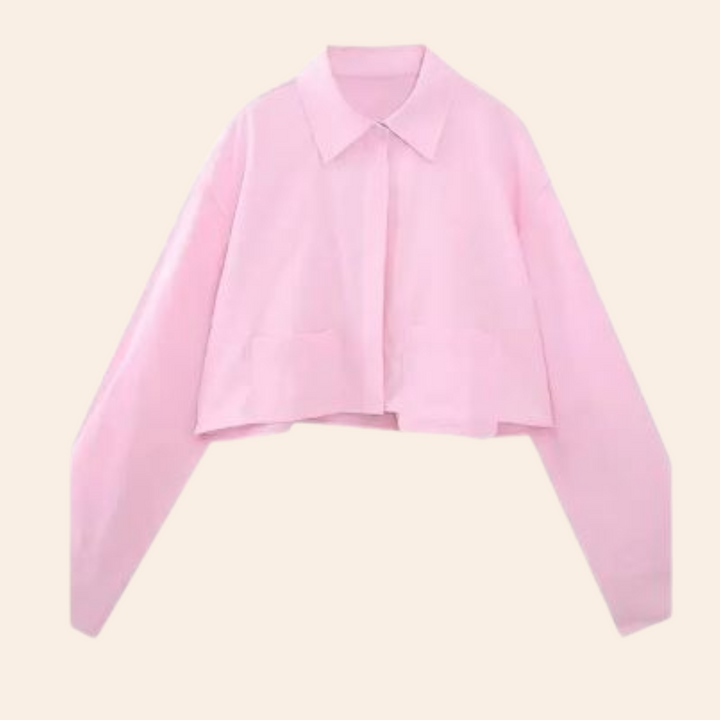 Fashion cropped shirt