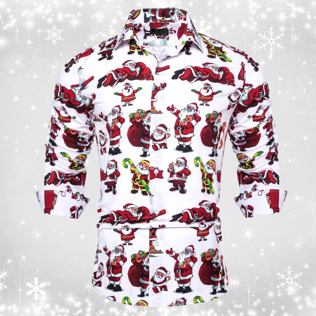 Christmas graphic print shirt