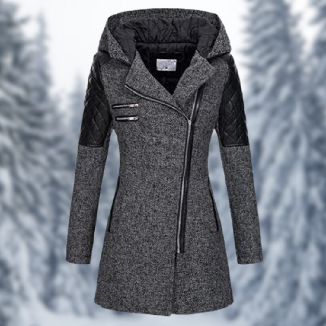 Women's coat with zip