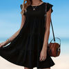 Elegant frill mini dress