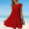 Elegant frill mini dress