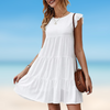 Elegant frill mini dress