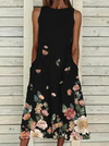 Elegant dress with floral pattern