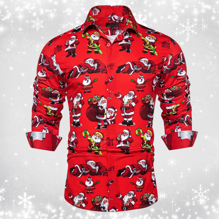 Christmas graphic print shirt