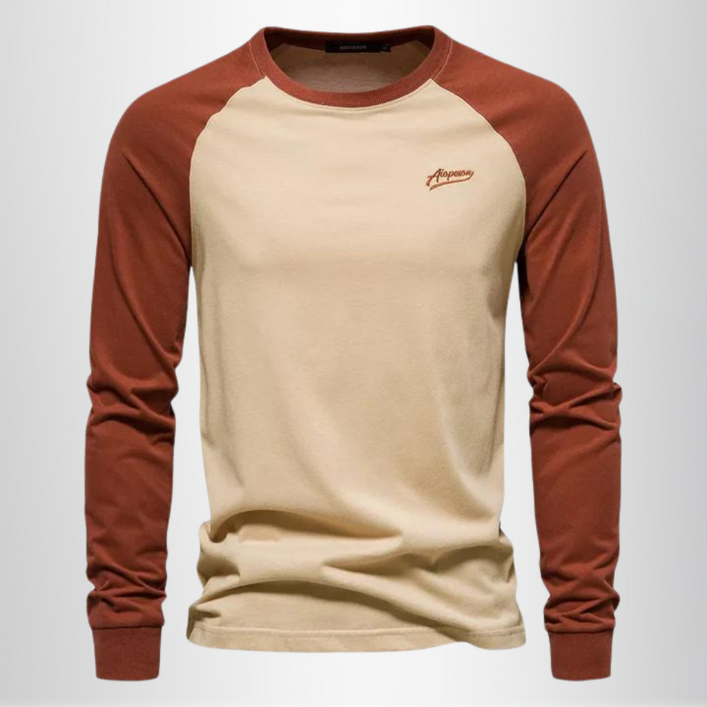Men's - Long Sleeve T-Shirt - Soft Cotton Blend - Casual Everyday Wear