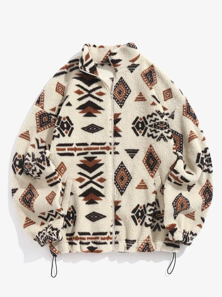 Jumper with ethnic print