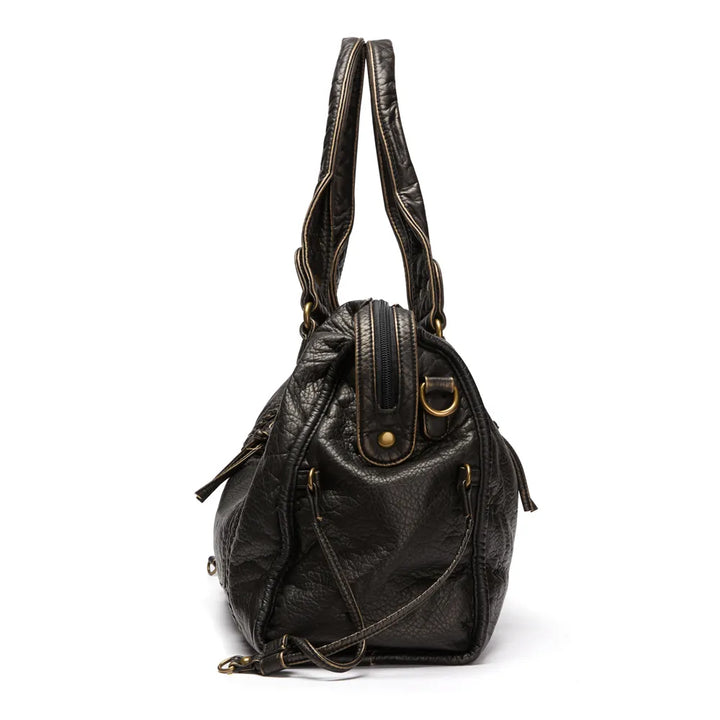 Women's - Black Handbag for School - Stylish & Practical Design - Perfect for Everyday Use