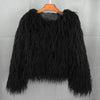 Fur coat ladies thick warm faux fur coat