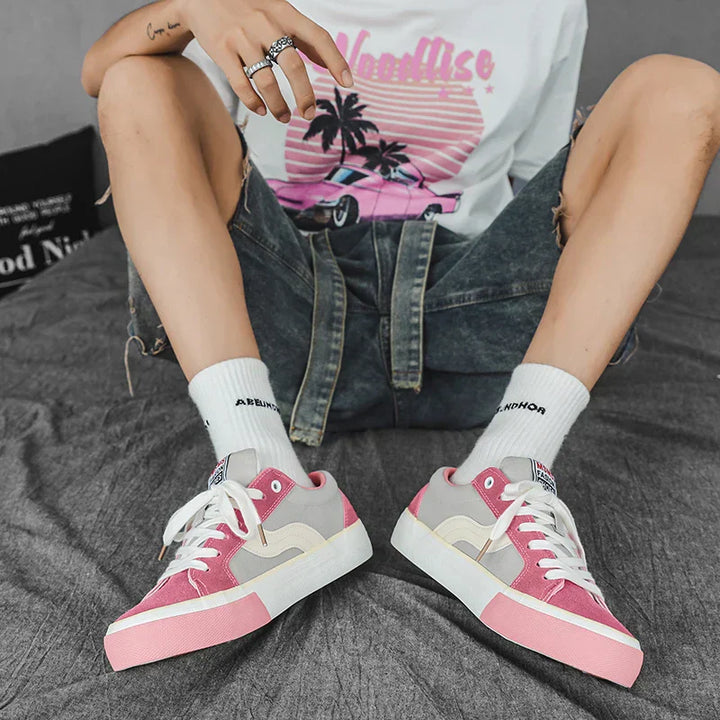 Women's - Versatile Sneakers - Stylish and Comfortable - Trendy Casual Footwear for Everyday Wear