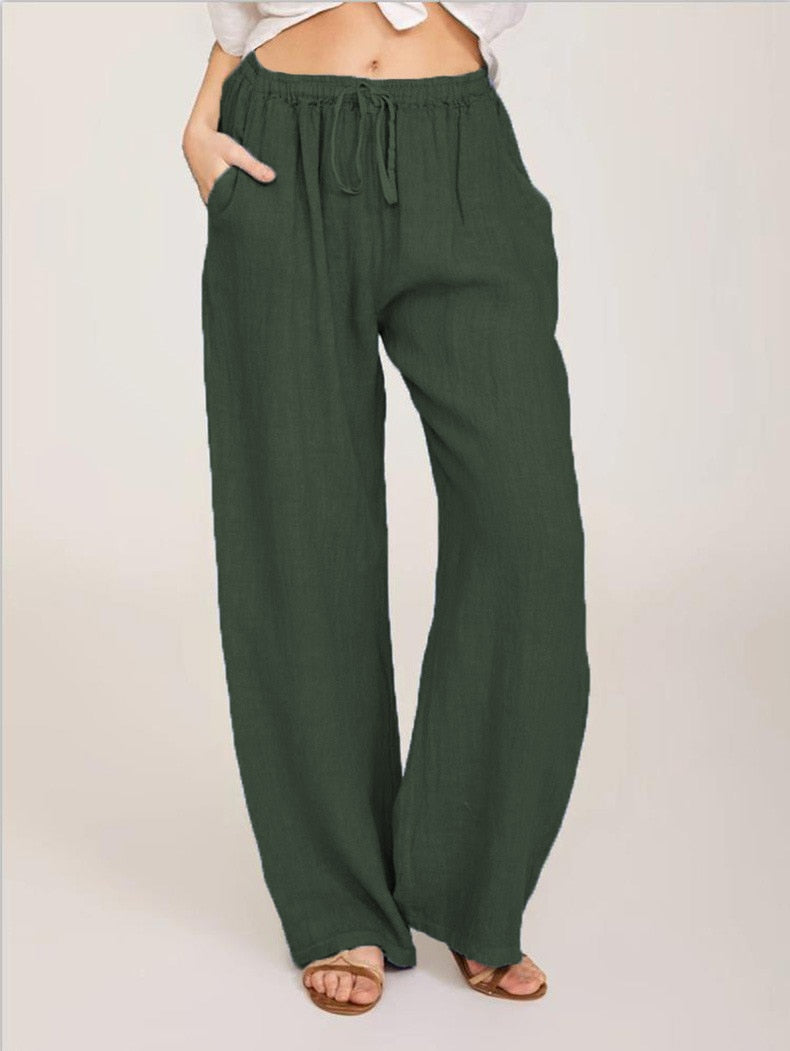 New loose cotton hemp trousers: Comfortable women's casual wear