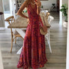 Boho Print Slip Maxi Dress