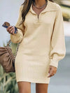 Knitted jumper dress for women