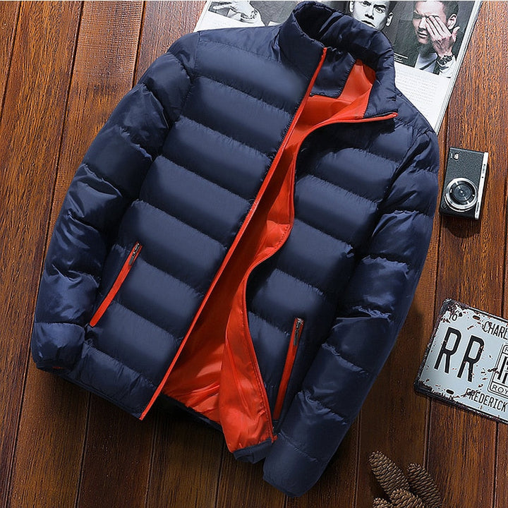 Men's jackets Fashionable casual windbreaker - stand-up collar thermal coat outerwear for men