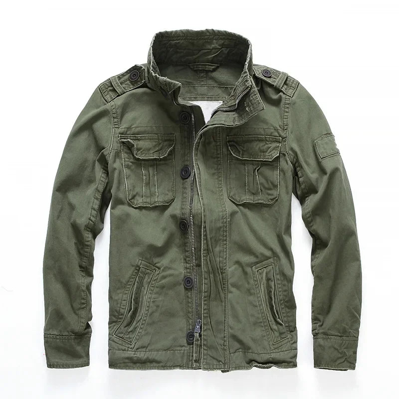 Men's - Cargo Jacket - Denim - Stylish and Durable Casual Outerwear