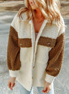 Long-sleeved woollen coat for women