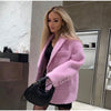 Wool plush coat