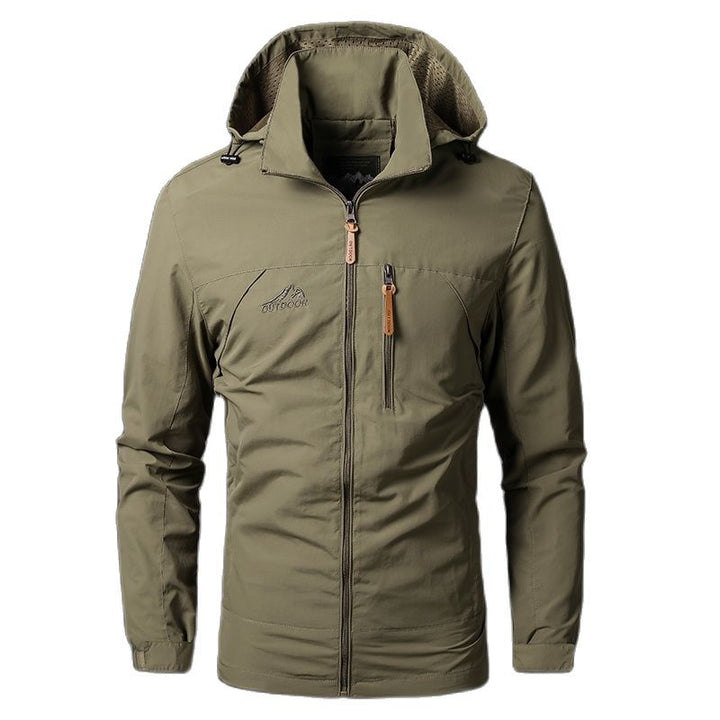 Men's jacket Waterproof hooded jacket - Windbreaker Elasticated coat for men