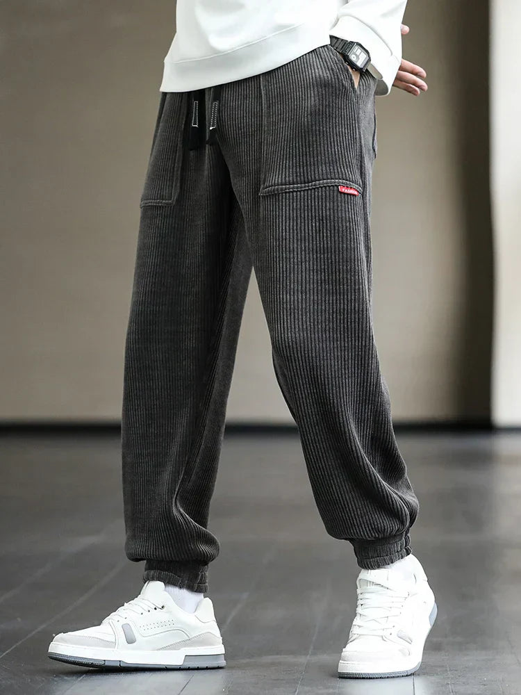 Stylish corduroy sweatpants