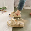 Espadrille sandals with straps