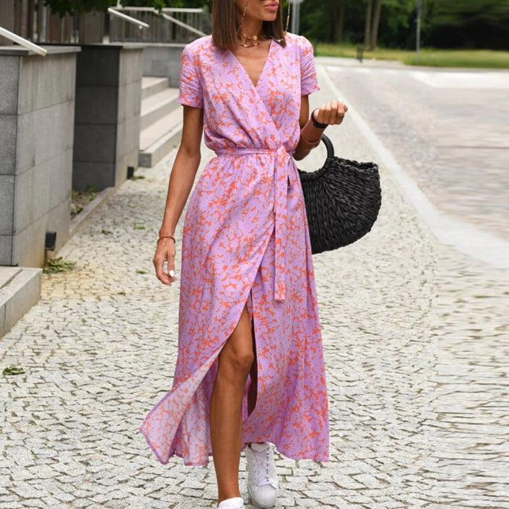 Dress with floral print spring/summer