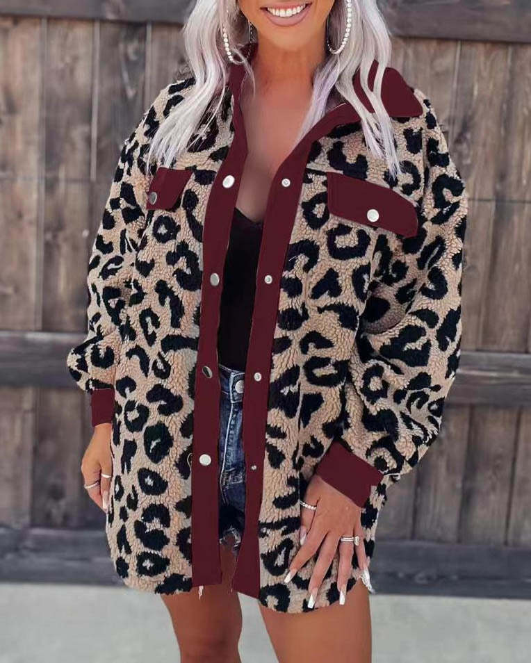 Fashion leopard coat