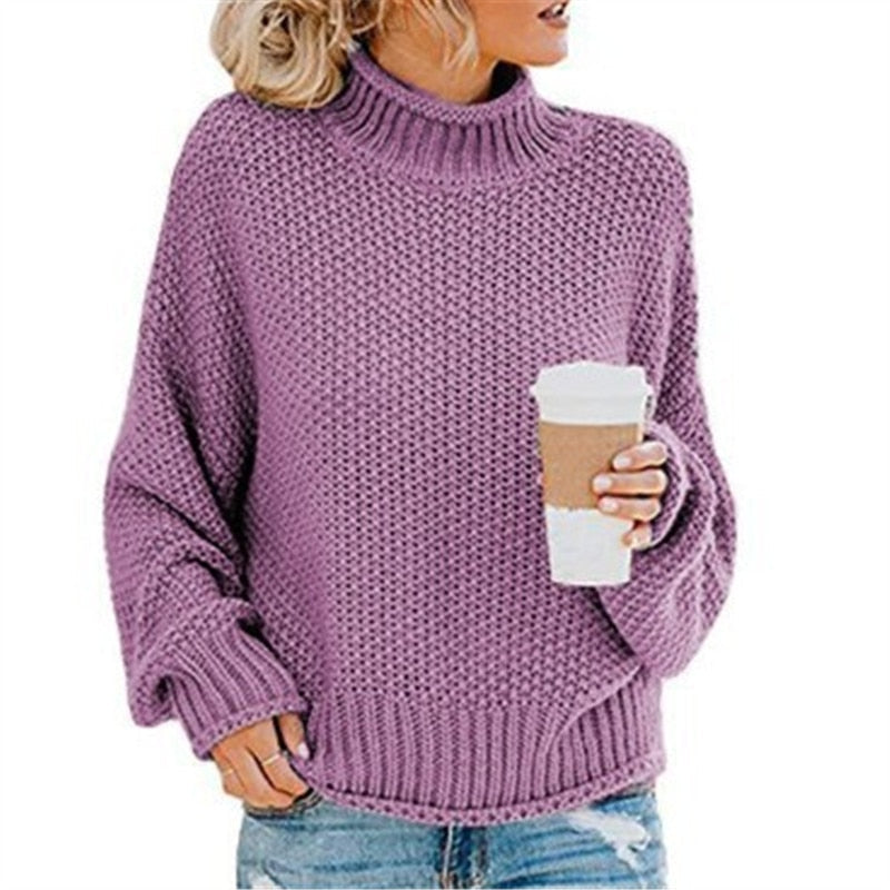 June™ knitted turtleneck jumper
