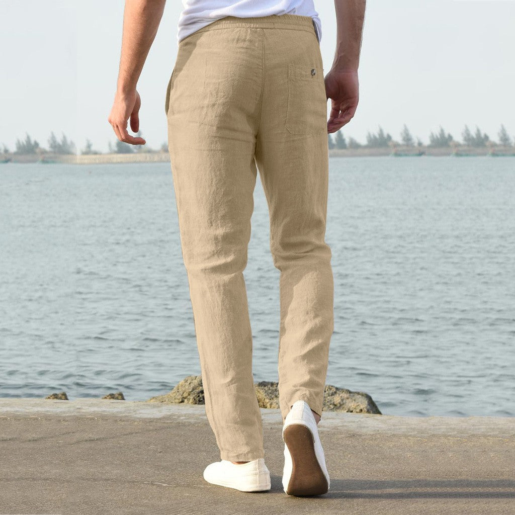 Cotton linen trousers