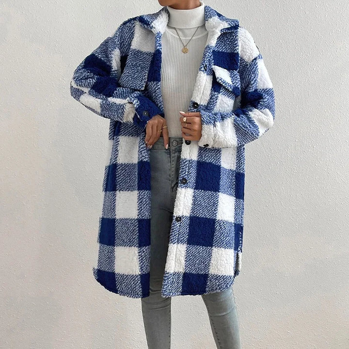 Giovana™ | Check jacket with polar fleece