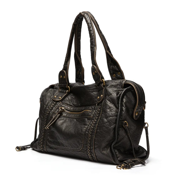 Women's - Black Handbag for School - Stylish & Practical Design - Perfect for Everyday Use