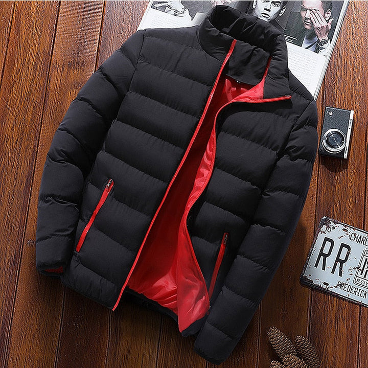 Men's jackets Fashionable casual windbreaker - stand-up collar thermal coat outerwear for men