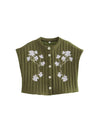 Creative short tops - women's fashion with embroidery for the summer