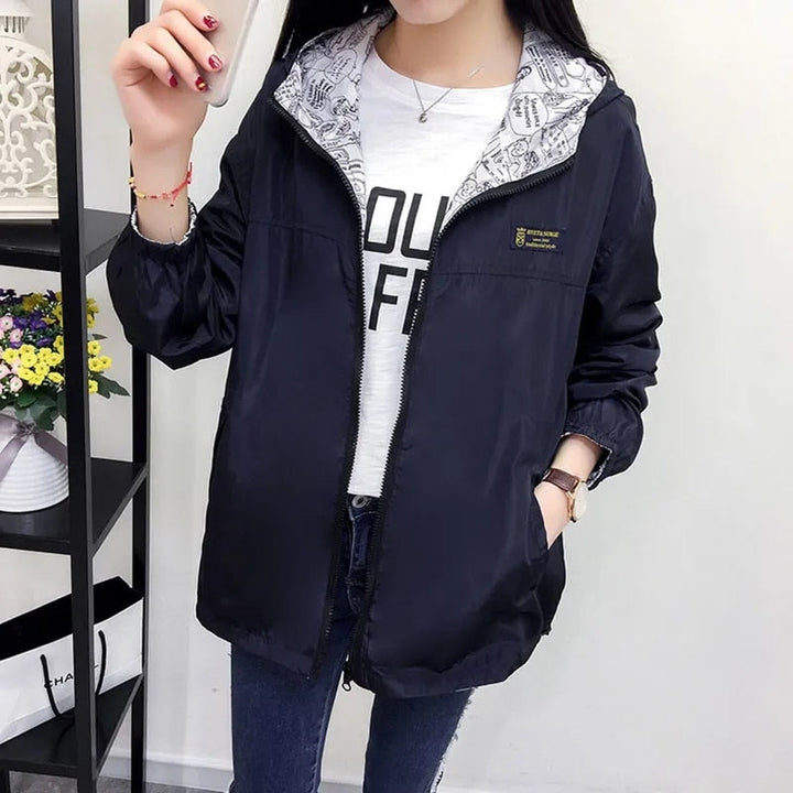 Ladies double-sided jackets: New spring and autumn oversized short coats