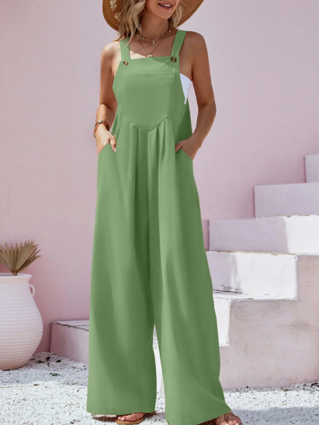 Jumpsuit with wide leg