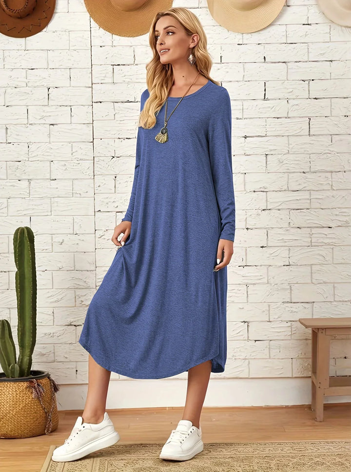 Long-sleeved casual dress