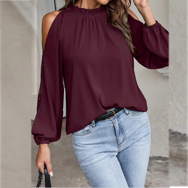 Stylish long sleeve blouse